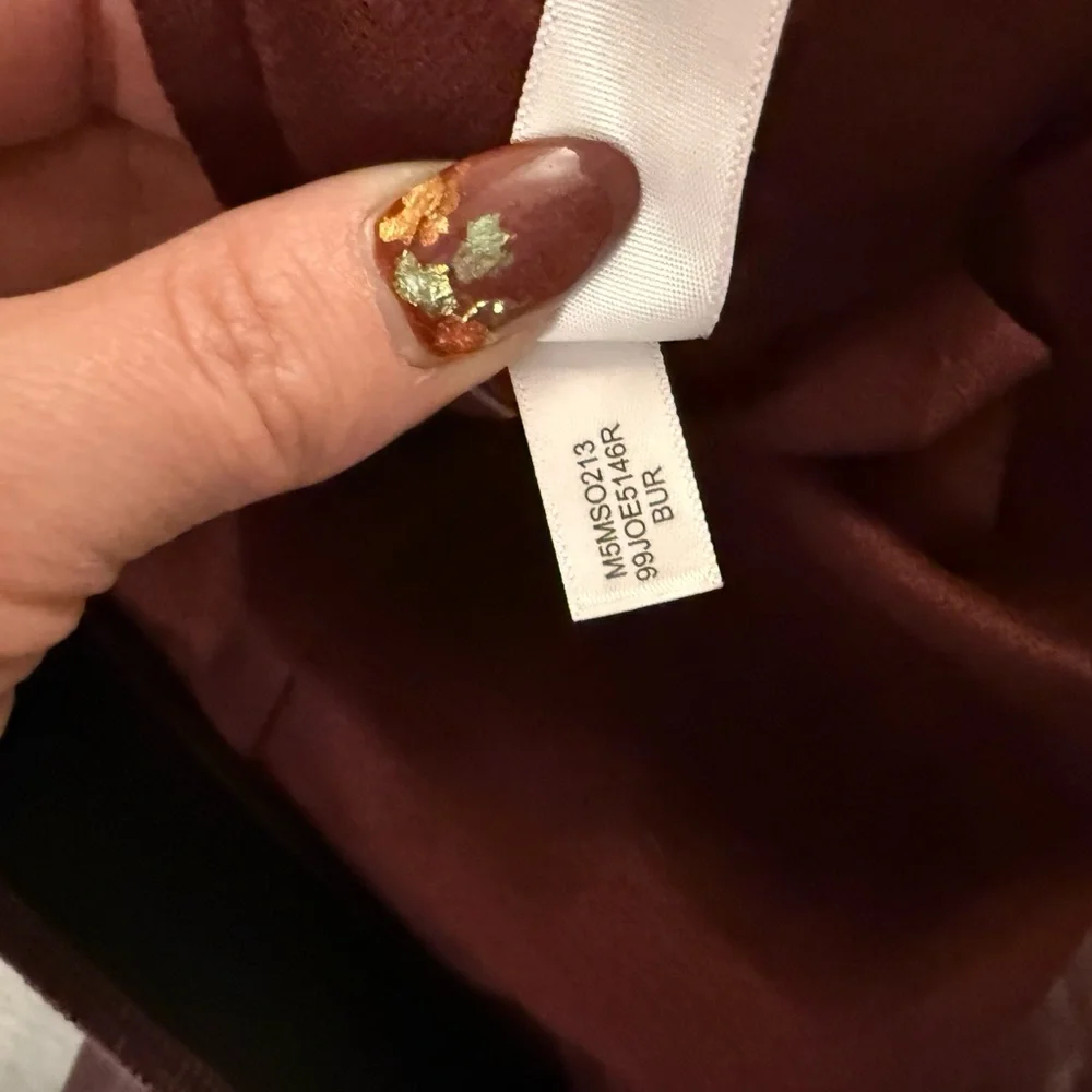 Marc New York Chic Maroon‎ Leather Pencil Skirt